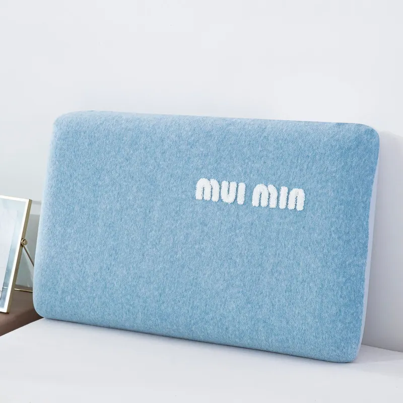 Towel-Embroidered Faux Cashmere Bread-Shaped Pillowcase
