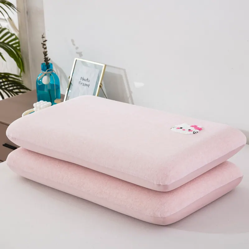 Towel-Embroidered Faux Cashmere Bread-Shaped Pillowcase