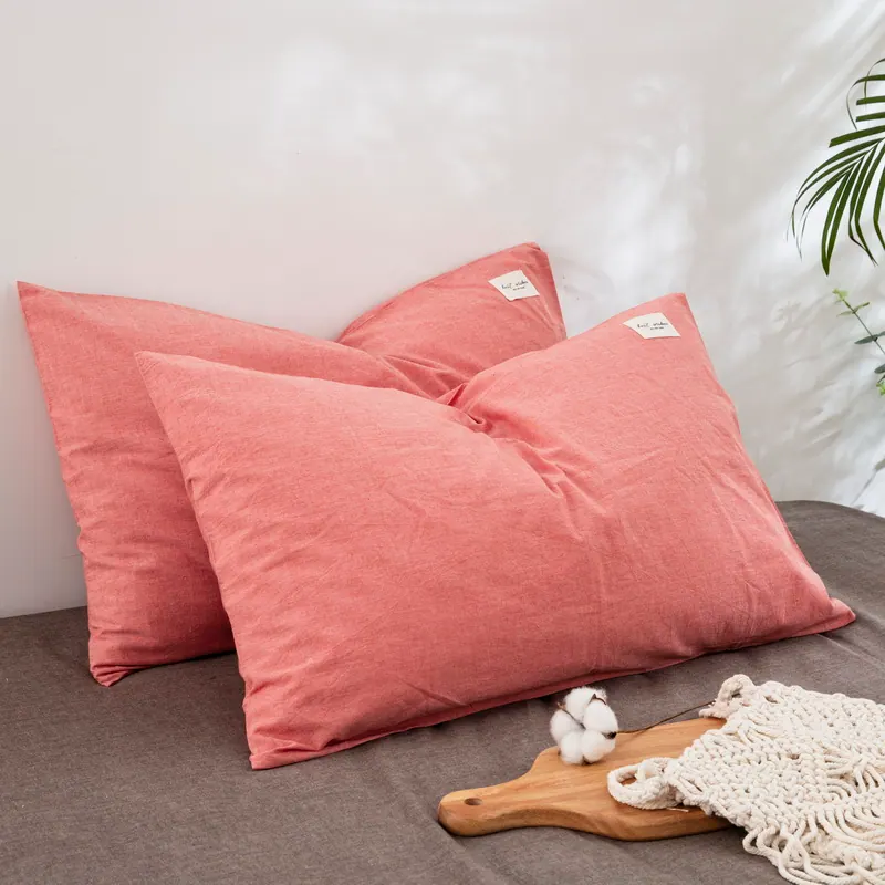 Washed Cotton Envelope Pillowcase