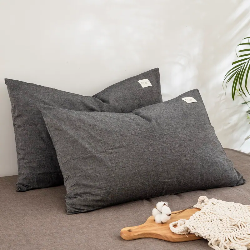 Washed Cotton Envelope Pillowcase