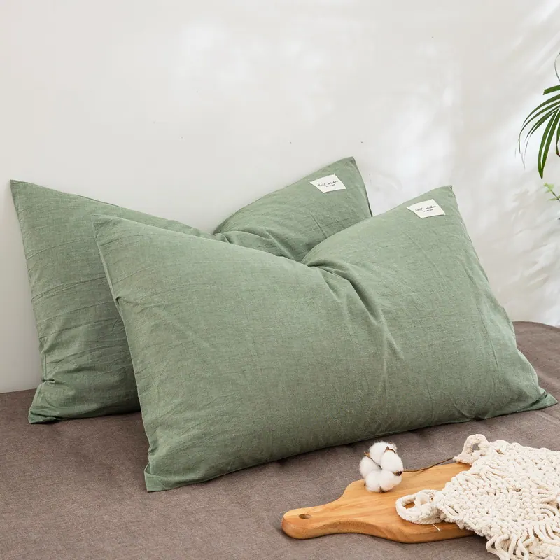 Washed Cotton Envelope Pillowcase