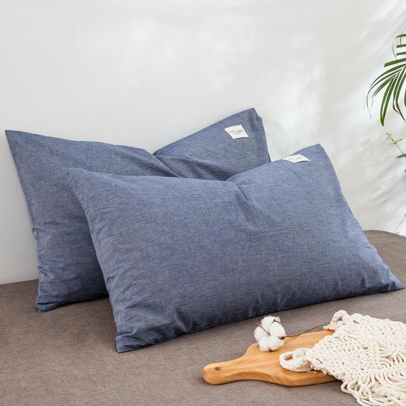 Washed Cotton Envelope Pillowcase