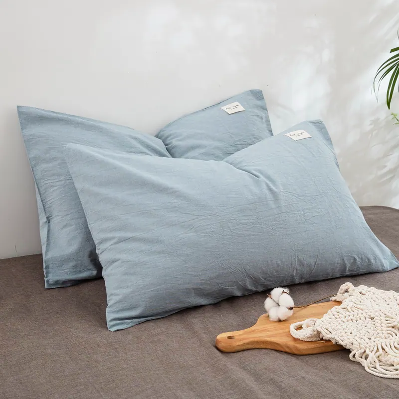 Washed Cotton Envelope Pillowcase
