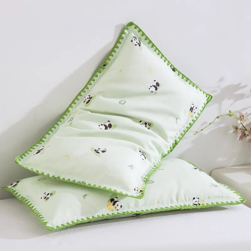 Double Gauze Cotton Scalloped Edge Pillowcase