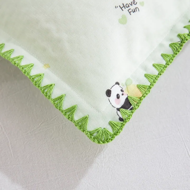 Double Gauze Cotton Scalloped Edge Pillowcase