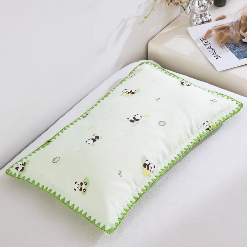 Double Gauze Cotton Scalloped Edge Pillowcase