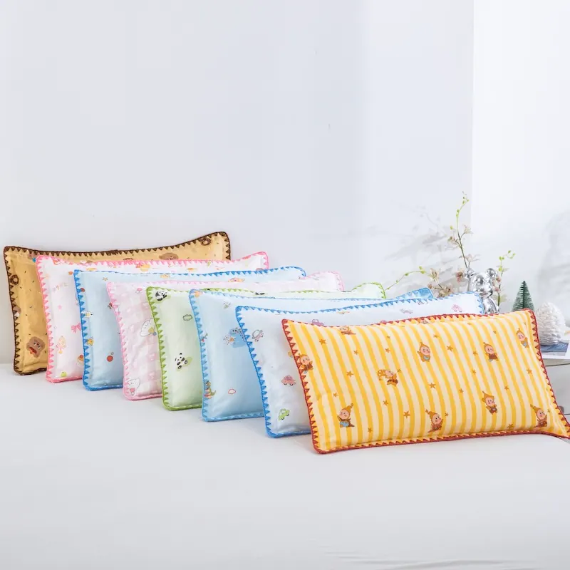 Double Gauze Cotton Scalloped Edge Pillowcase