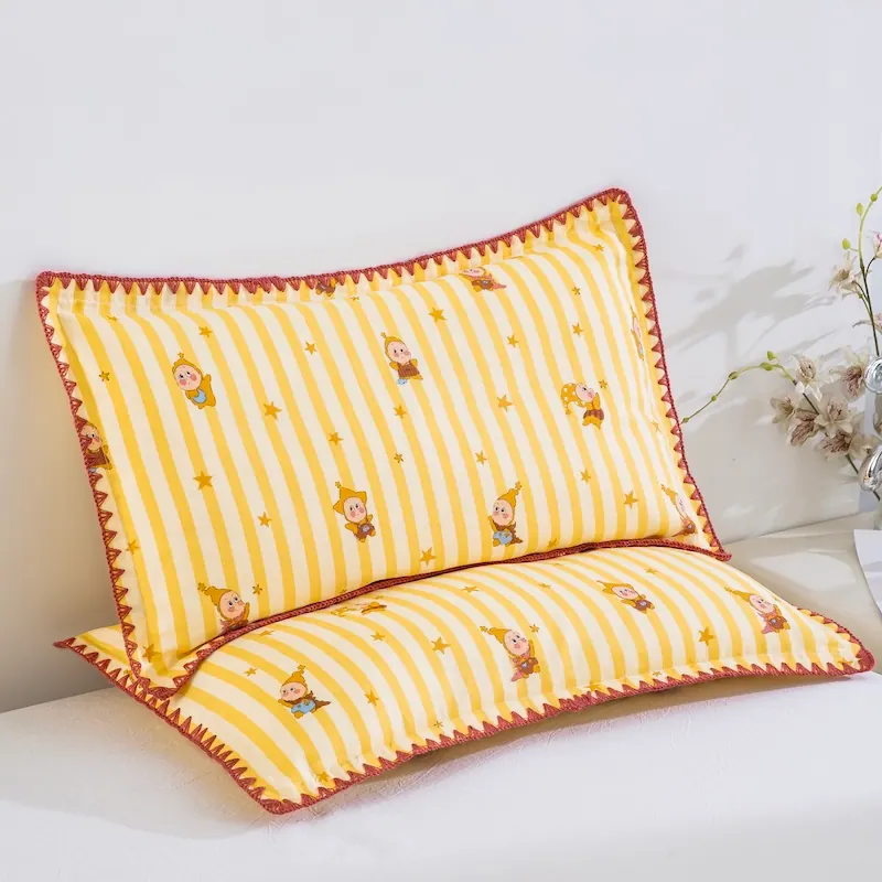 Double Gauze Cotton Scalloped Edge Pillowcase