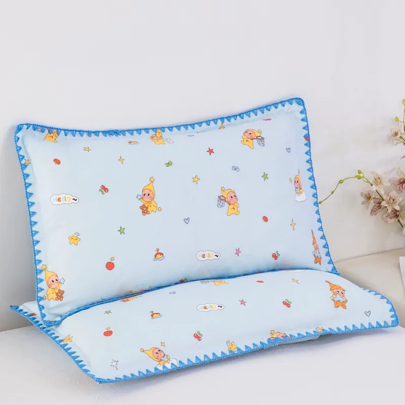 Double Gauze Cotton Scalloped Edge Pillowcase