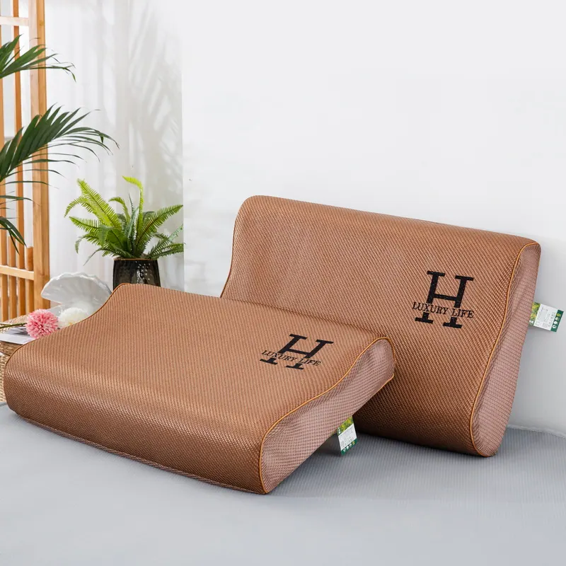 600D Cooling Rattan Latex Pillowcase