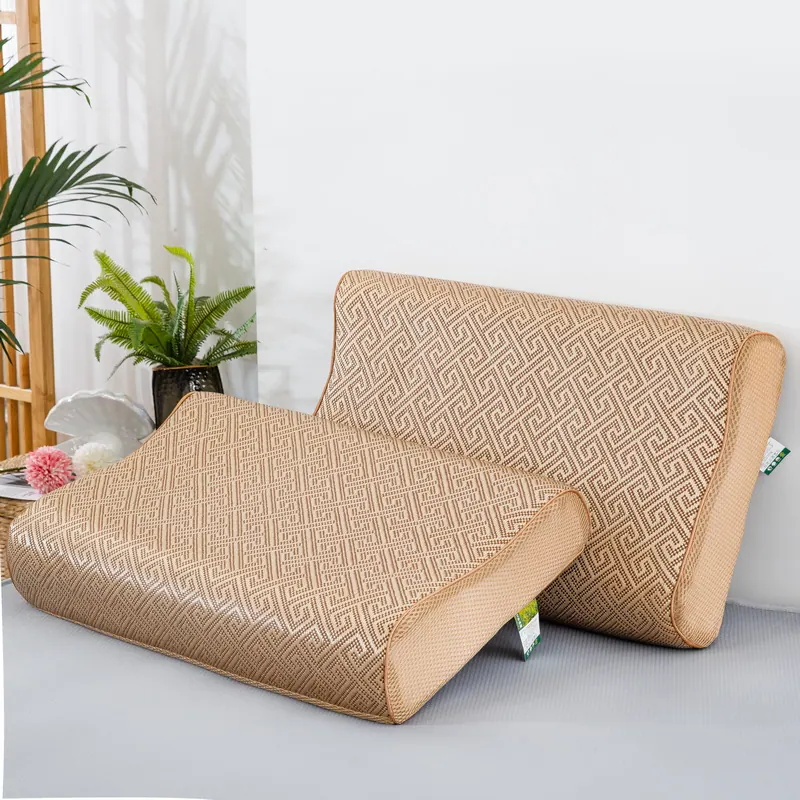600D Cooling Rattan Latex Pillowcase