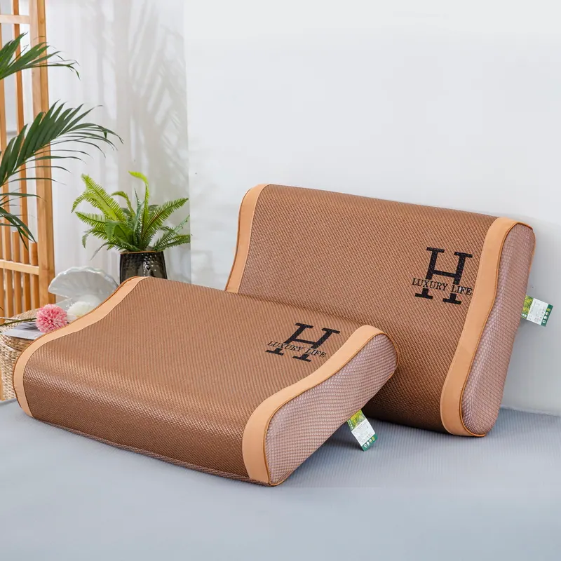 600D Cooling Rattan Latex Pillowcase