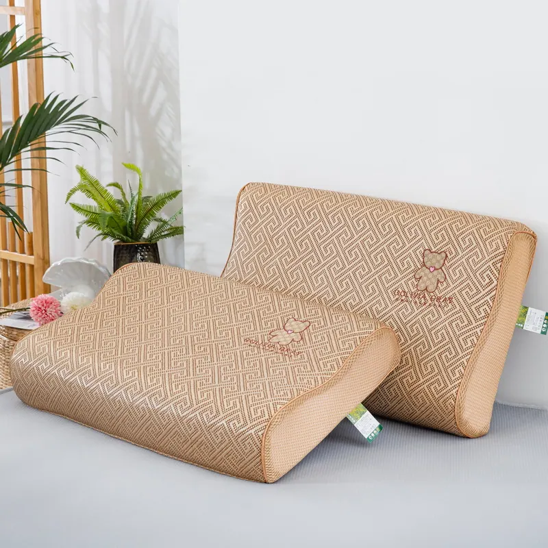600D Cooling Rattan Latex Pillowcase
