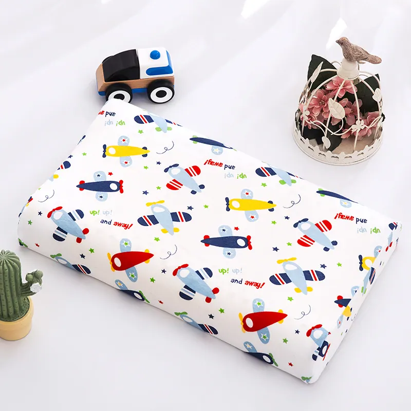 Knitted Cotton Kids Latex Pillowcase