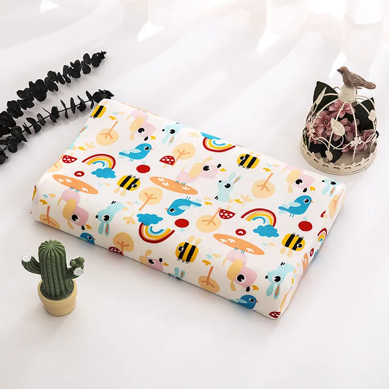 Knitted Cotton Kids Latex Pillowcase