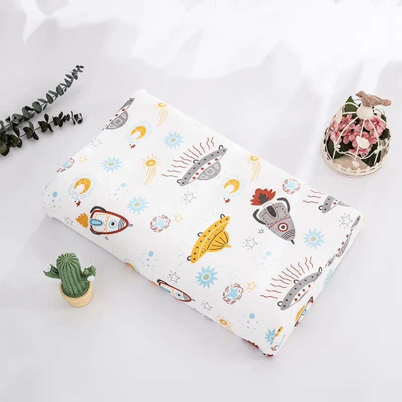 Knitted Cotton Kids Latex Pillowcase