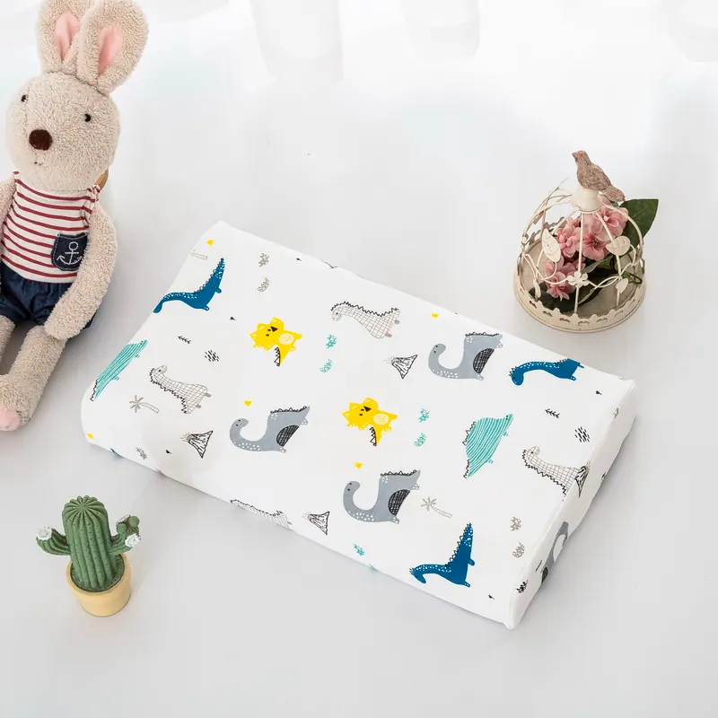 Knitted Cotton Kids Latex Pillowcase