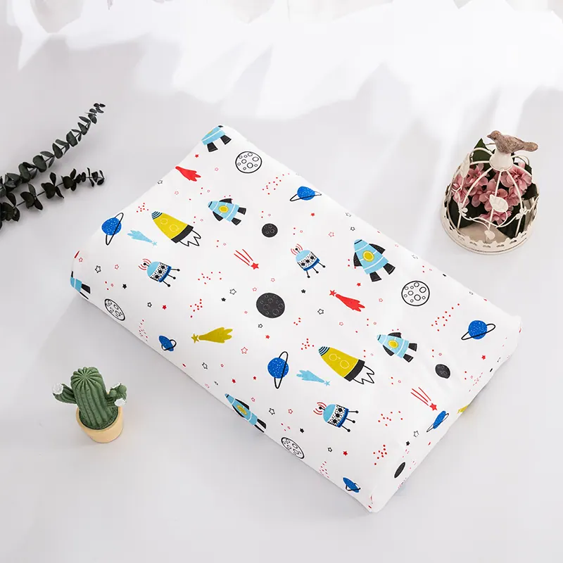 Knitted Cotton Kids Latex Pillowcase