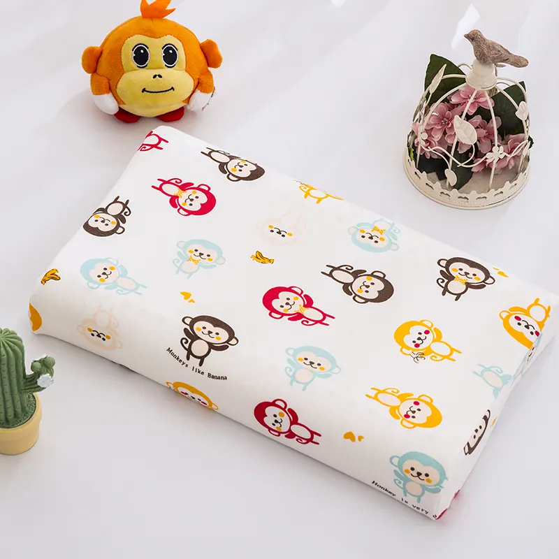 Knitted Cotton Kids Latex Pillowcase