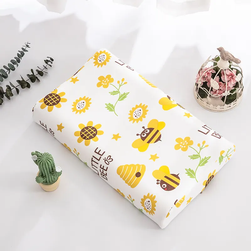 Knitted Cotton Kids Latex Pillowcase