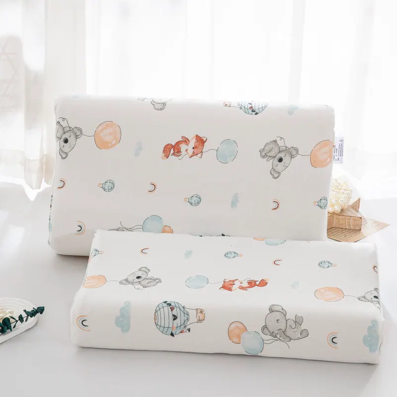 Knitted Cotton Kids Latex Pillowcase