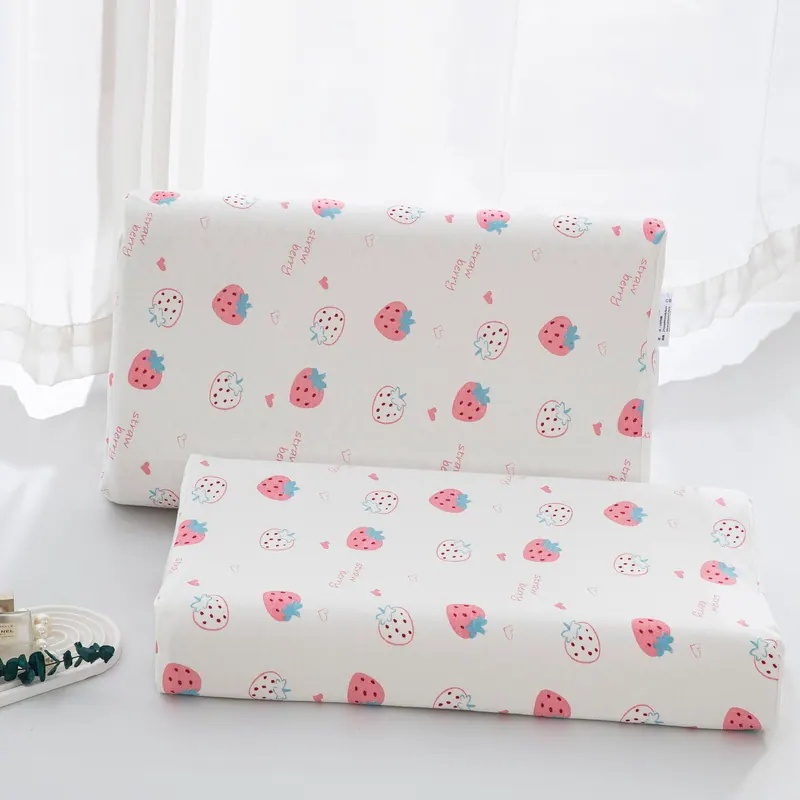 Knitted Cotton Kids Latex Pillowcase