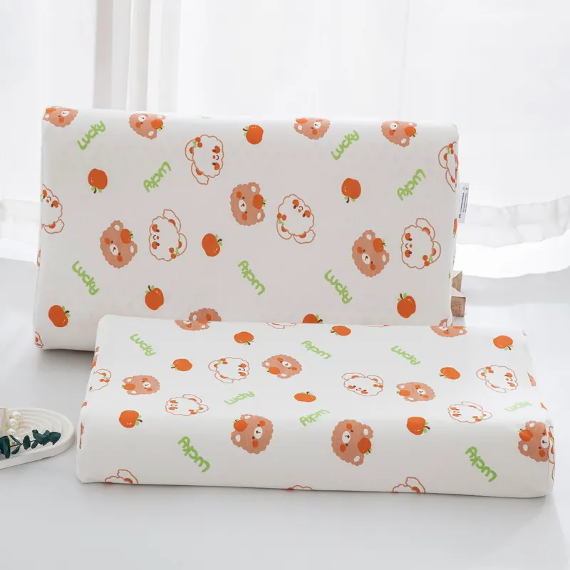Knitted Cotton Kids Latex Pillowcase