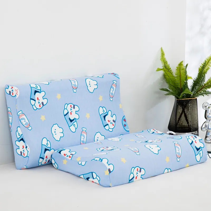 Knitted Cotton Kids Latex Pillowcase