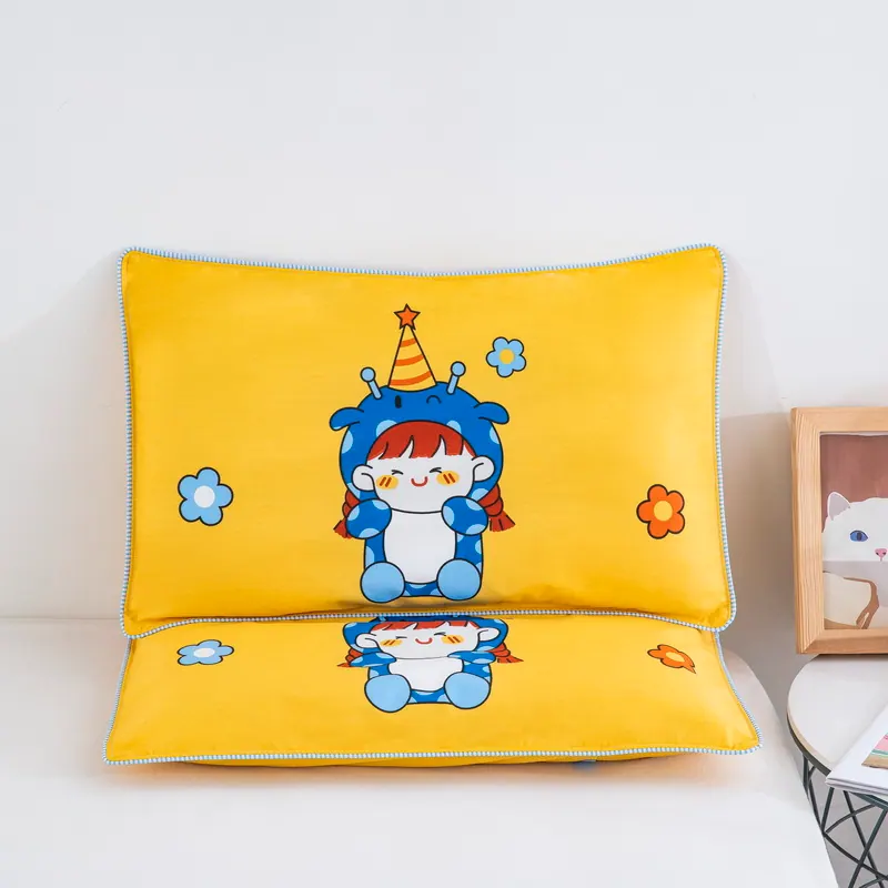 Pure Cotton Cartoon Contour Pillowcase