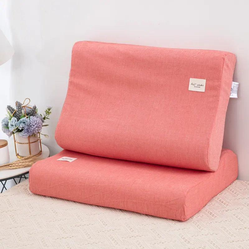 Washed Cotton Latex Pillowcase