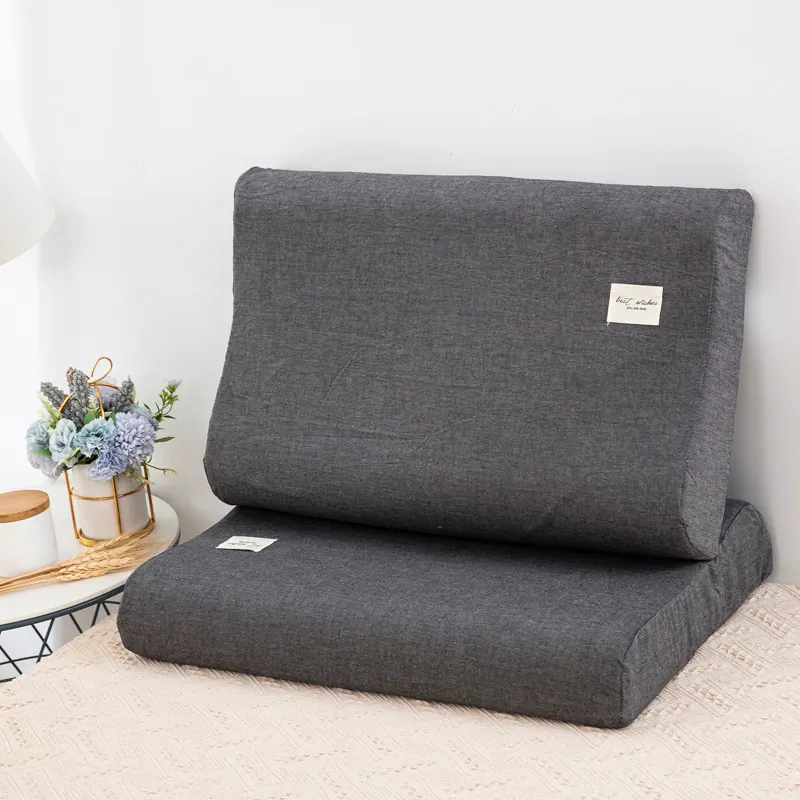 Washed Cotton Latex Pillowcase