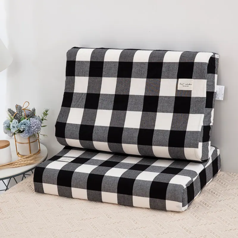 Washed Cotton Latex Pillowcase