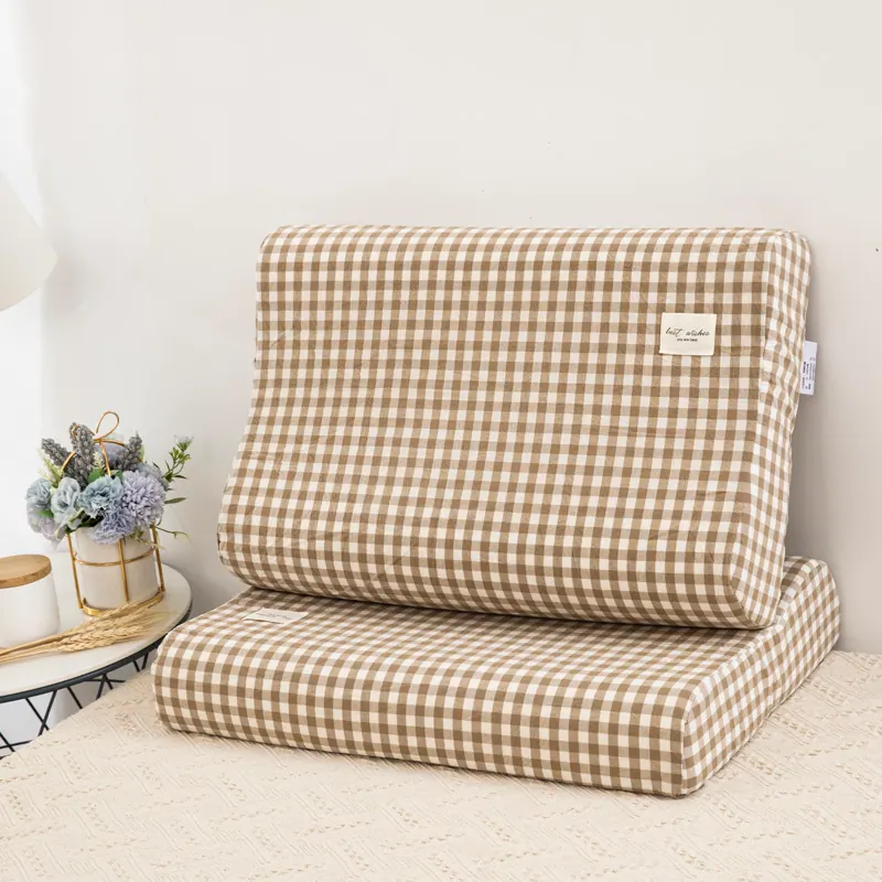 Washed Cotton Latex Pillowcase