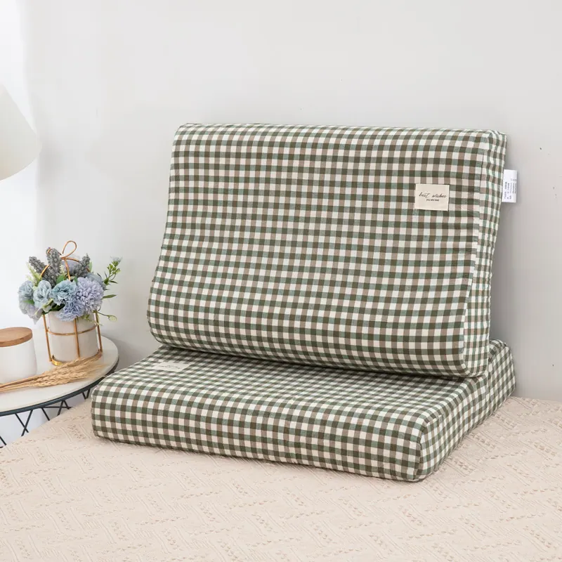 Washed Cotton Latex Pillowcase