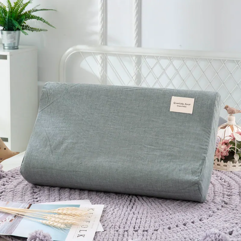 Washed Cotton Latex Pillowcase