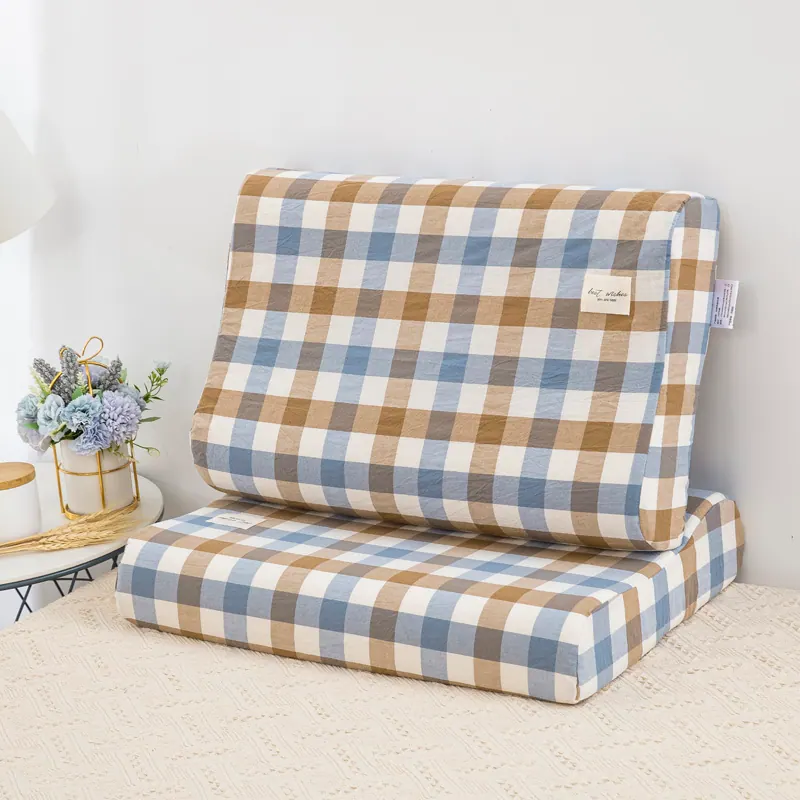Washed Cotton Latex Pillowcase
