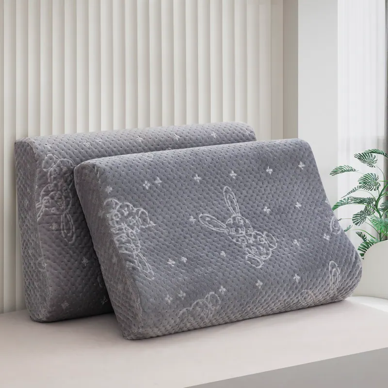Lucky Rabbit Quilted Autumn/Winter Latex Pillowcase