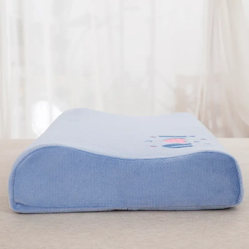 Heart Embroidered Milk Velvet Latex Pillowcase