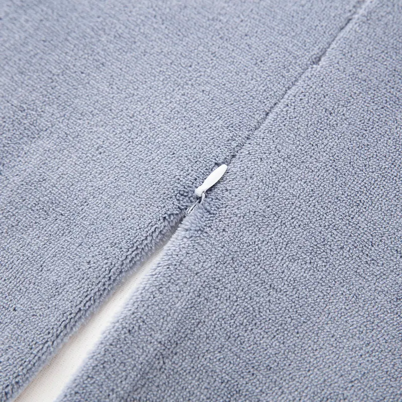 H-Pattern Embroidered Milk Velvet Latex Pillowcase
