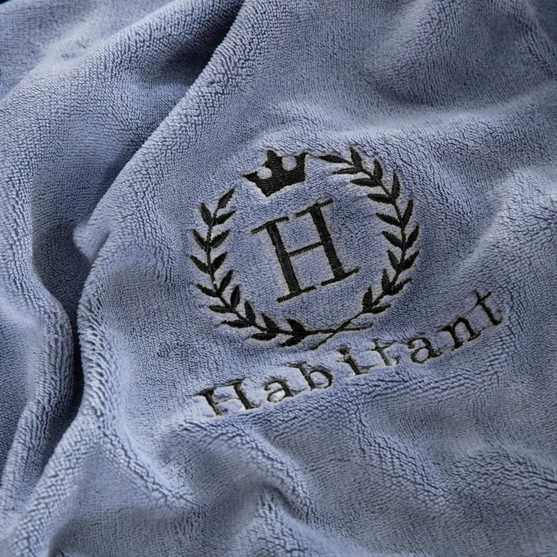 H-Pattern Embroidered Milk Velvet Latex Pillowcase